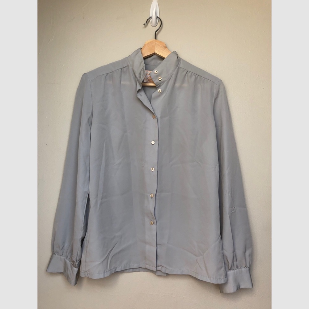 Vintage Pendleton~ sheer button down blouse